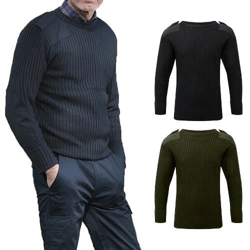 Mens Fort Crew Neck Combat Jumper - 120-0