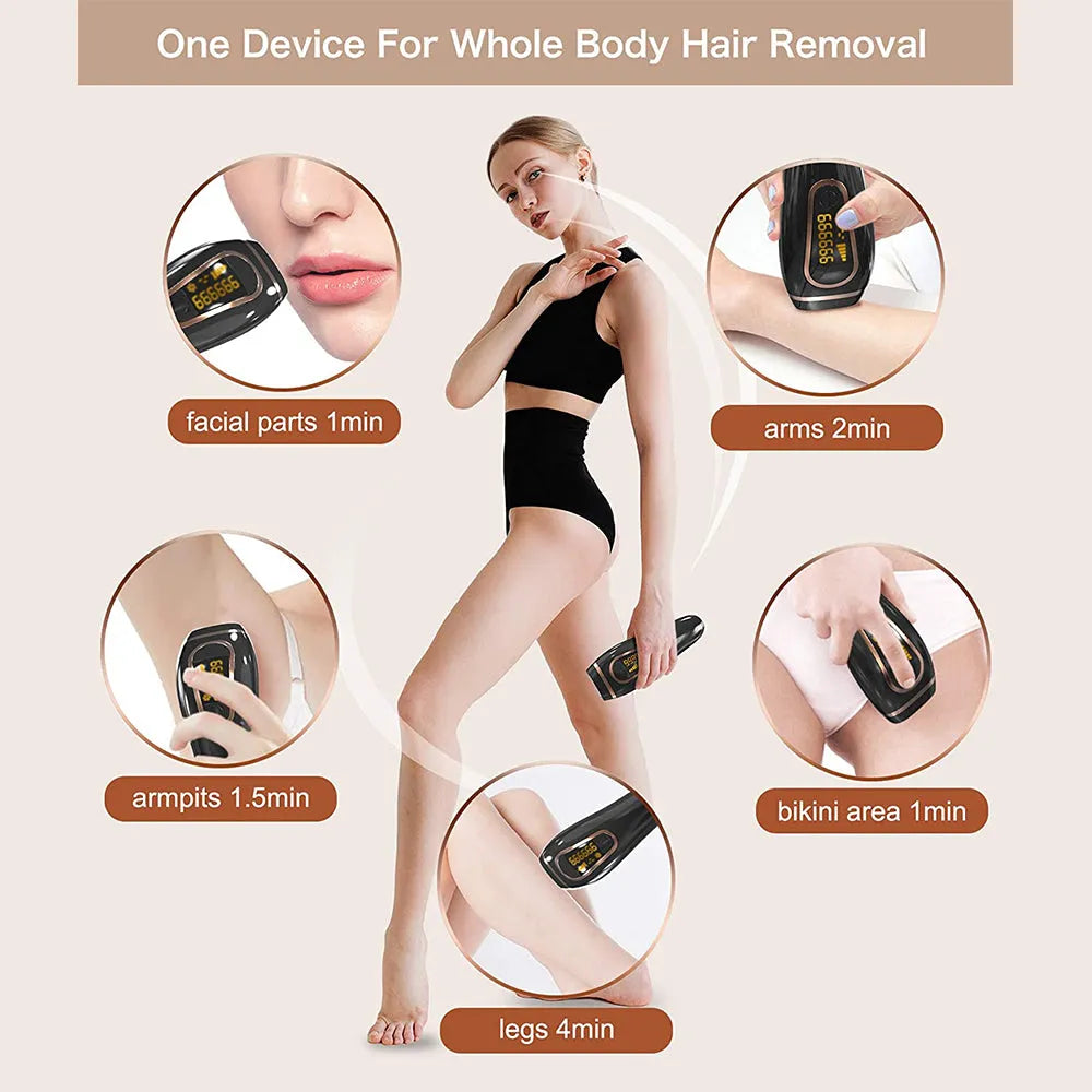 Vibe Geeks Flash Photon Laser Portable Epilator Hair Removal Machine- AU Plug-1