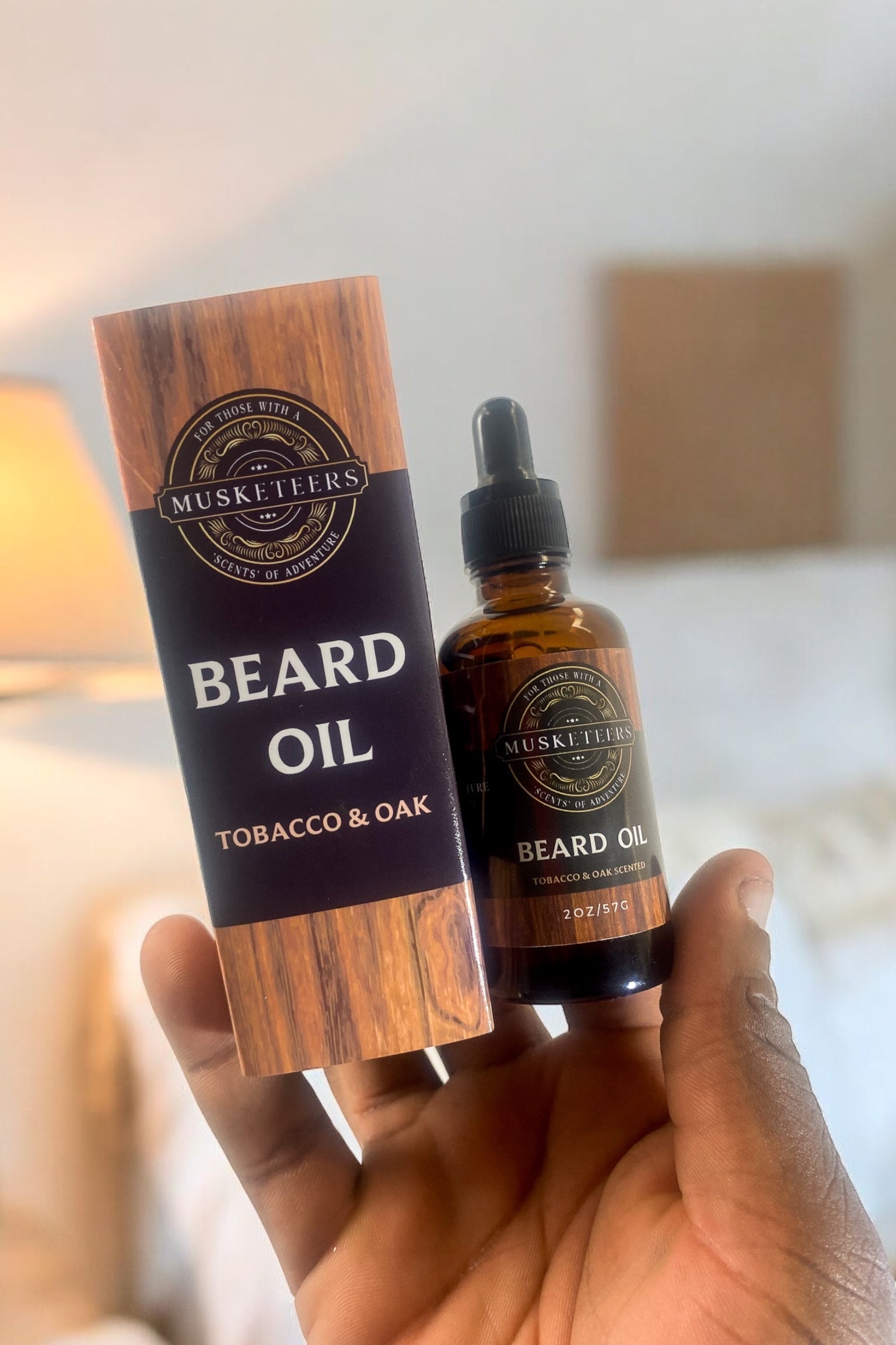 Beard Oil - 50ml - Tobacco & Oak Scented (Set of 5)-2