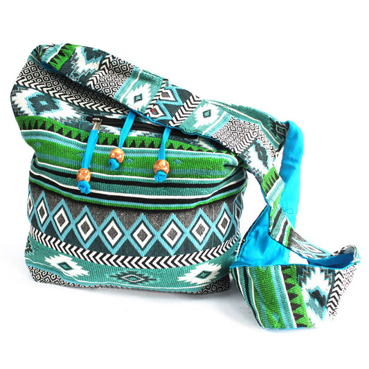 JNS-07 - Jacquard Bag - Teal Student Bag