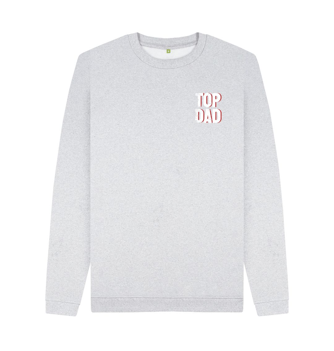 Grey Men's Top Dad Print Sweatshirt