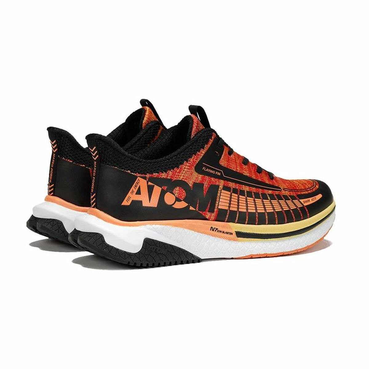 Running Shoes for Adults Atom AT130 Orange Black Men-38