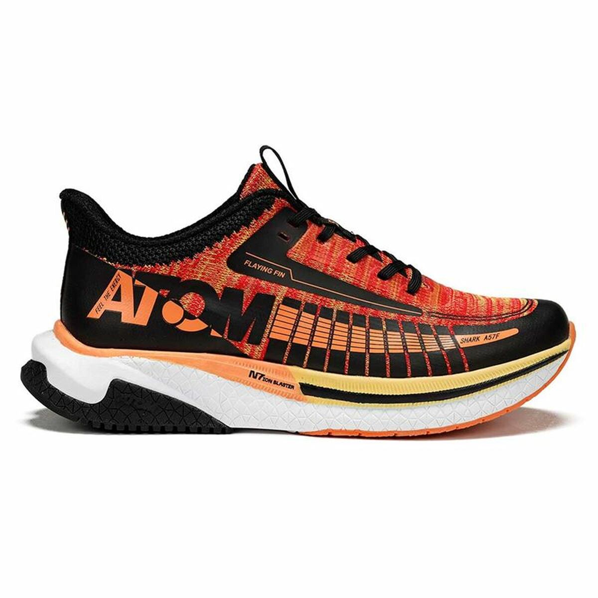 Running Shoes for Adults Atom AT130 Orange Black Men-5