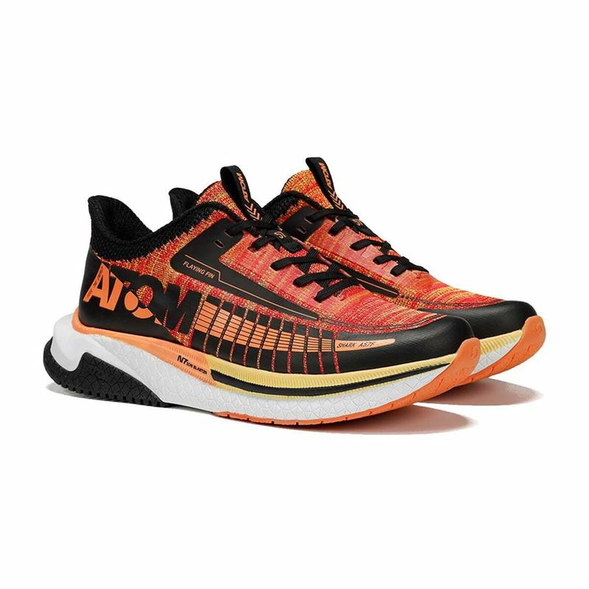 Running Shoes for Adults Atom AT130 Orange Black Men-9