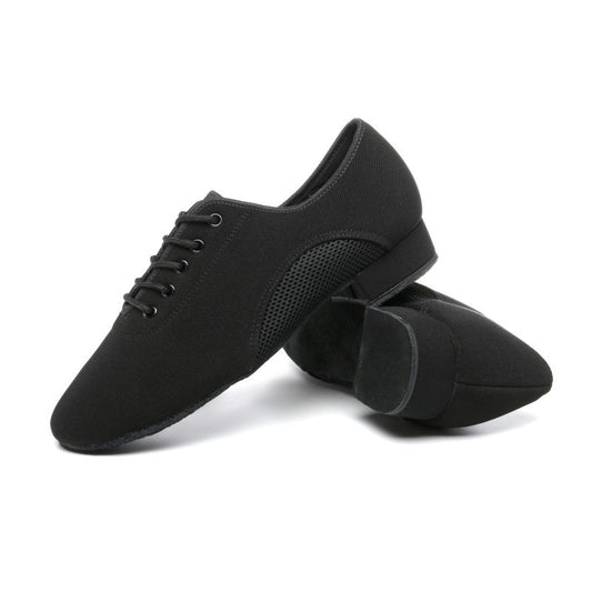 Oxford cloth modern dance shoes teachers outdoor friendship dance shoes high heel square dance shoes