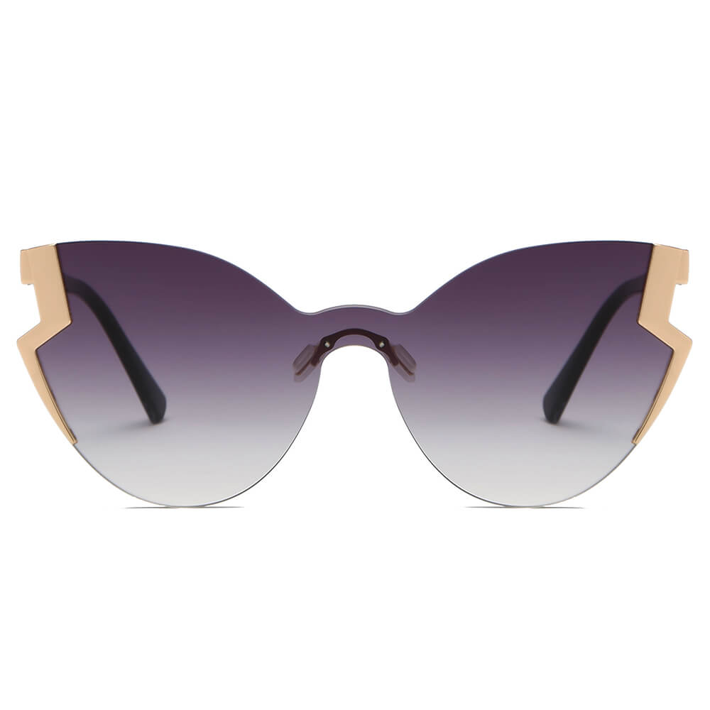 DECATUR | Women Fashion Oversize Cat Eye Sunglasses-10