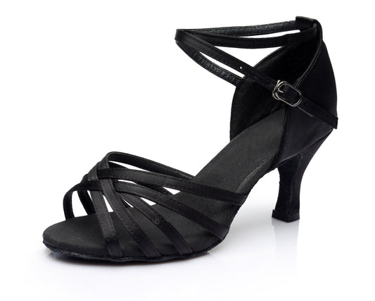 Latin dance shoes for adult women with medium to high heels Latin dance indoor training shoes