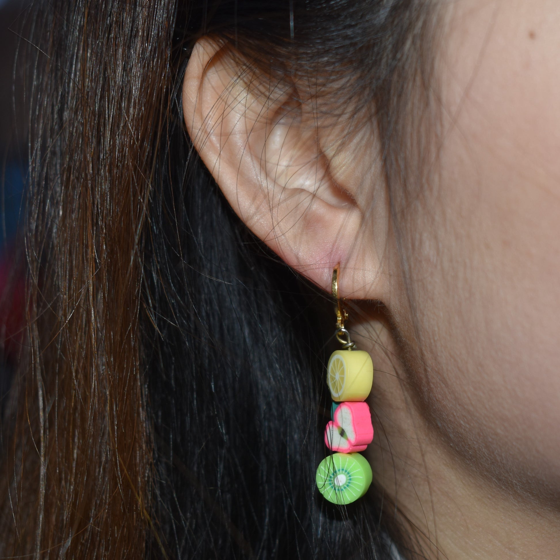 Fruit Single Huggie Earring | by Ifemi Jewels-2