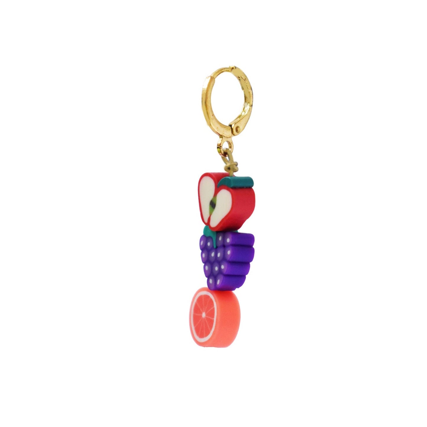 Fruit Single Huggie Earring | by Ifemi Jewels-4