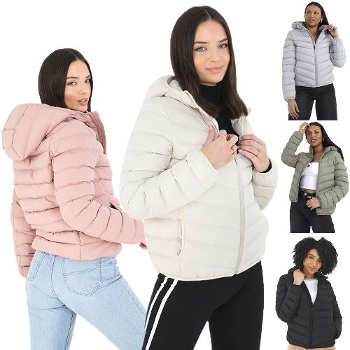 Ladies Brave Soul Grant Padded Jacket-0