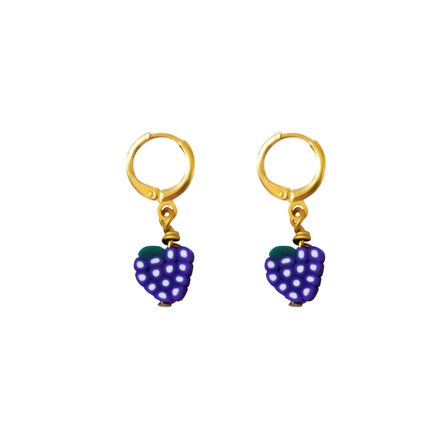 Grapes Fruit Huggie Earrings | by Ifemi Jewels-0