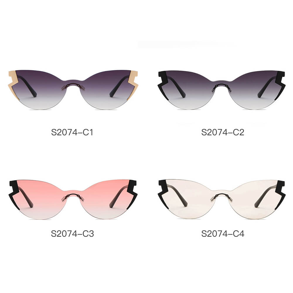 DECATUR | Women Fashion Oversize Cat Eye Sunglasses-13