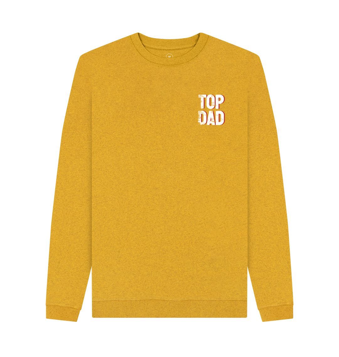 Sunflower Yellow Men's Top Dad Print Sweatshirt