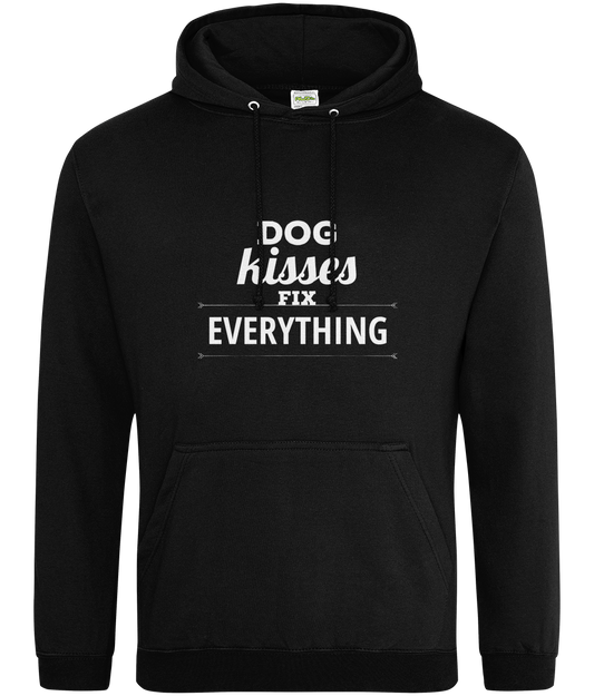 Dog Kisses Fix Everything Printed Hoodie-0