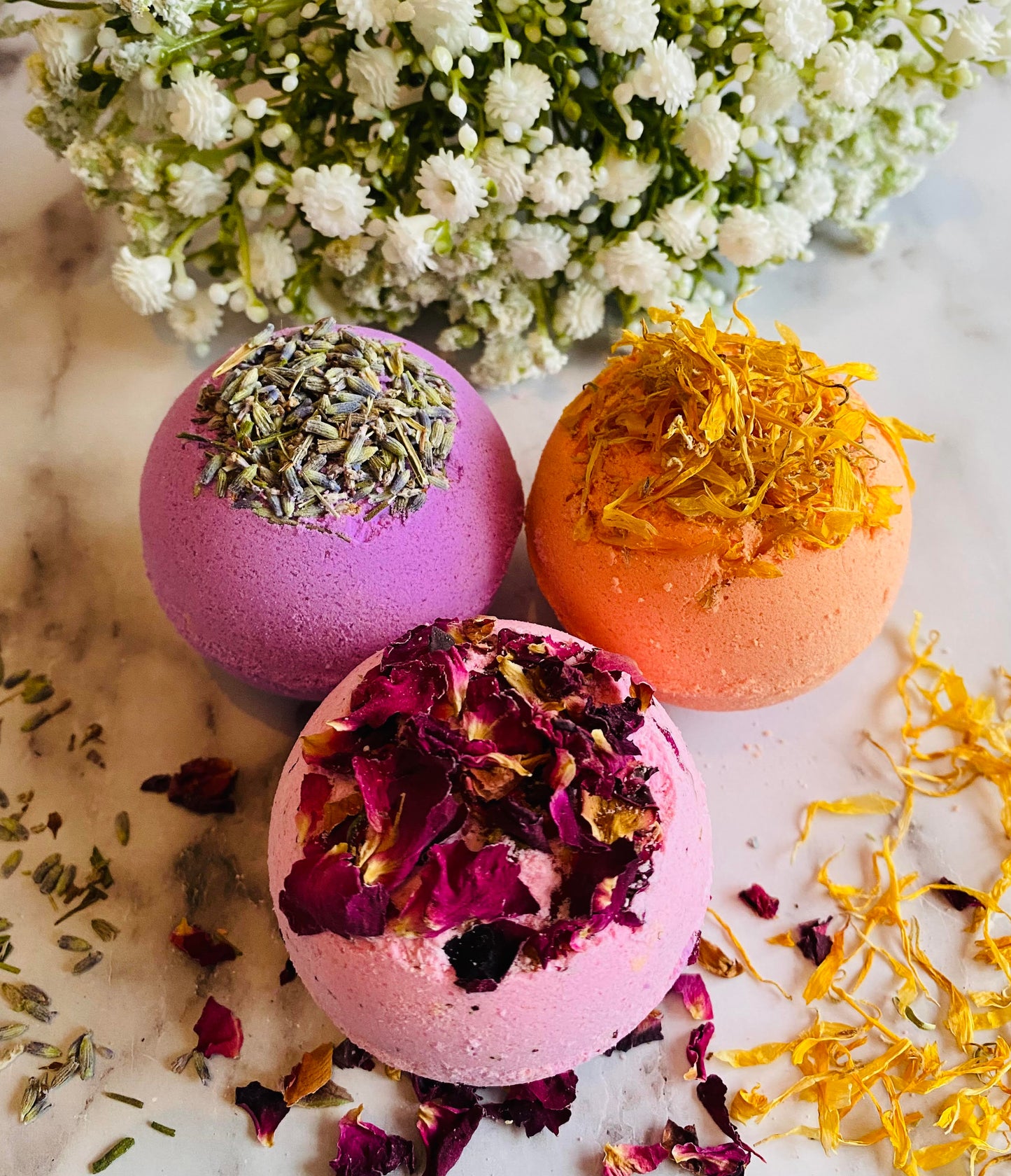 Floral Bath Bomb Trio Set-1