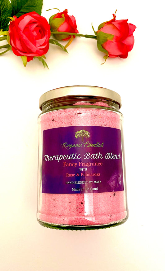 Luxury Bath Blend with Palmarosa & Rose Essential Oils-0