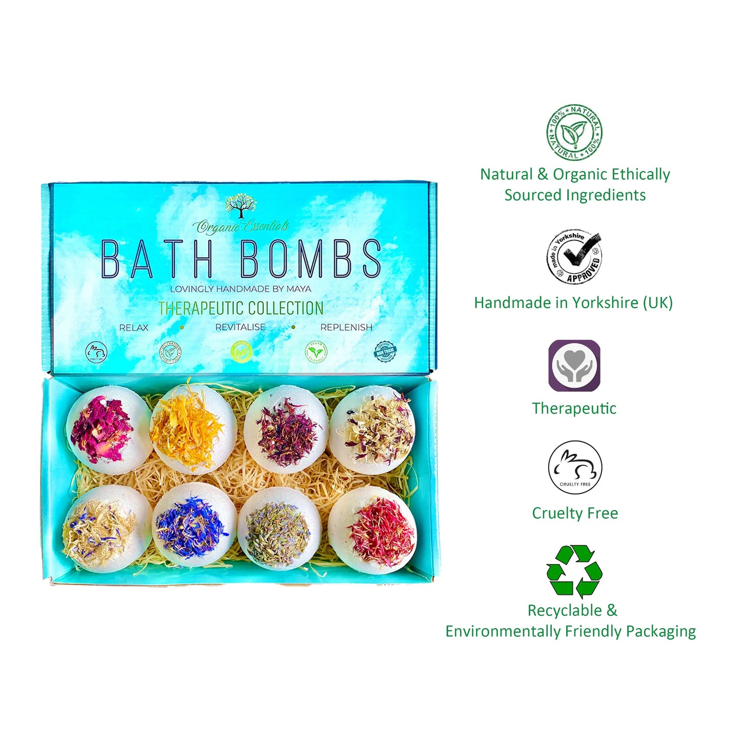 Luxury Therapeutic 'Purity' Bath Bomb Gift Set-3