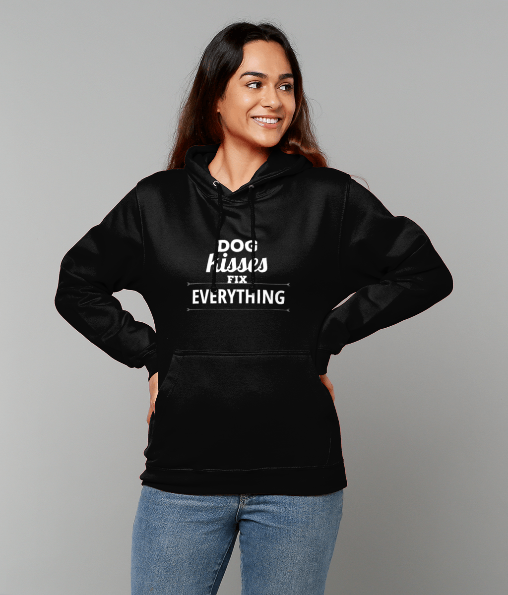 Dog Kisses Fix Everything Printed Hoodie-1