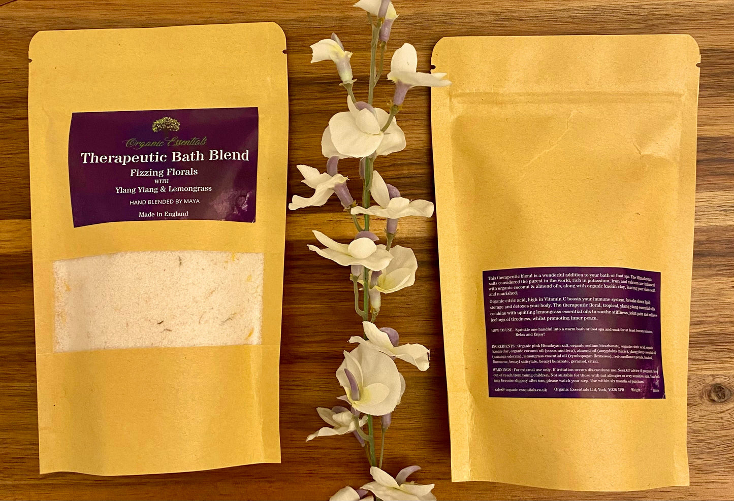 Eight 250g Luxury Natural Bath Blends in Eco-Pouch-1