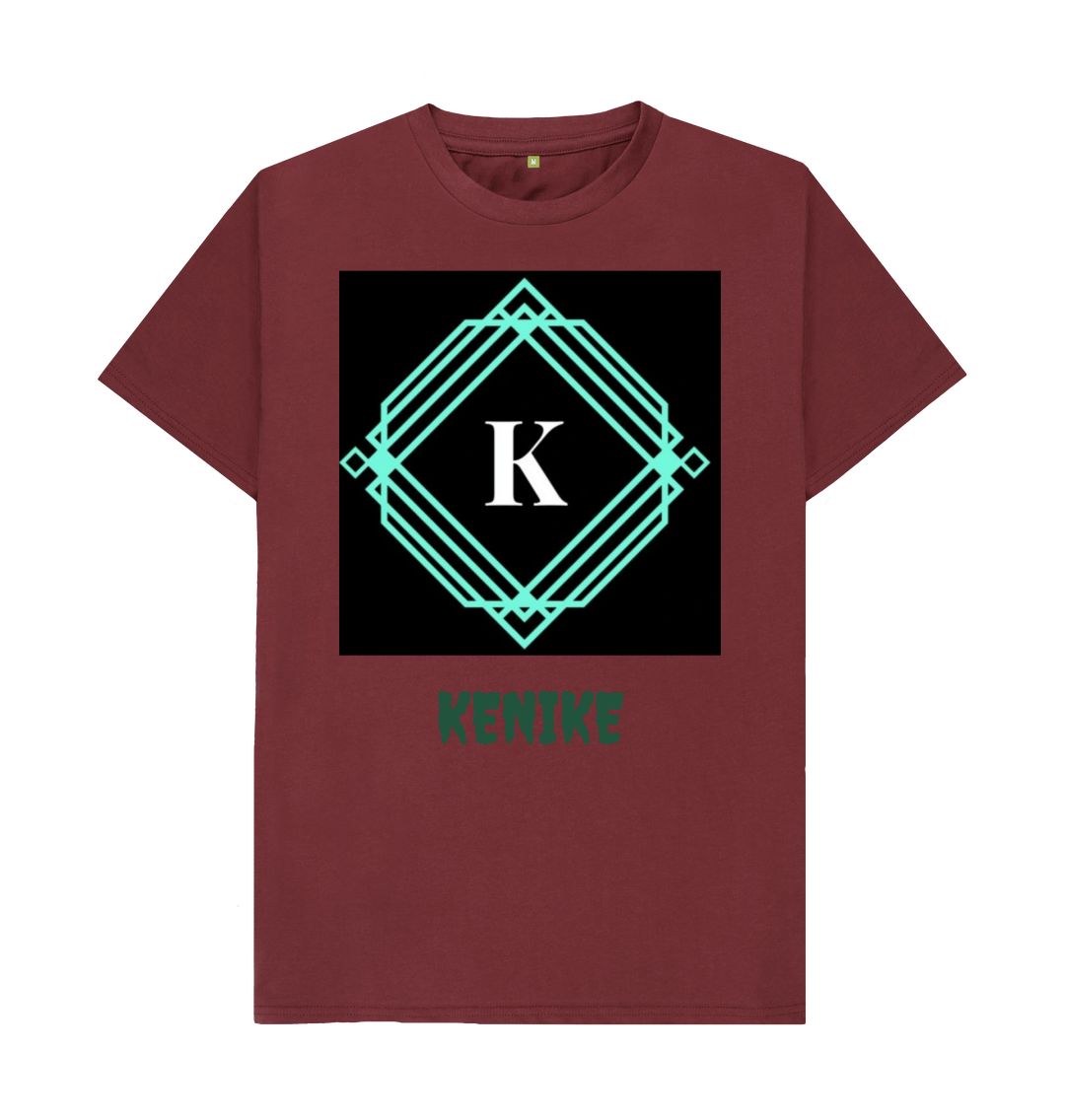 Red Wine Men's Kenike Brand Print T-Shirts