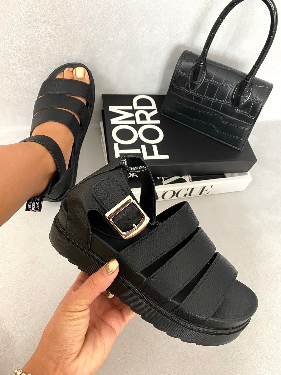 Strappy Gladiator Chunky Sandals-1