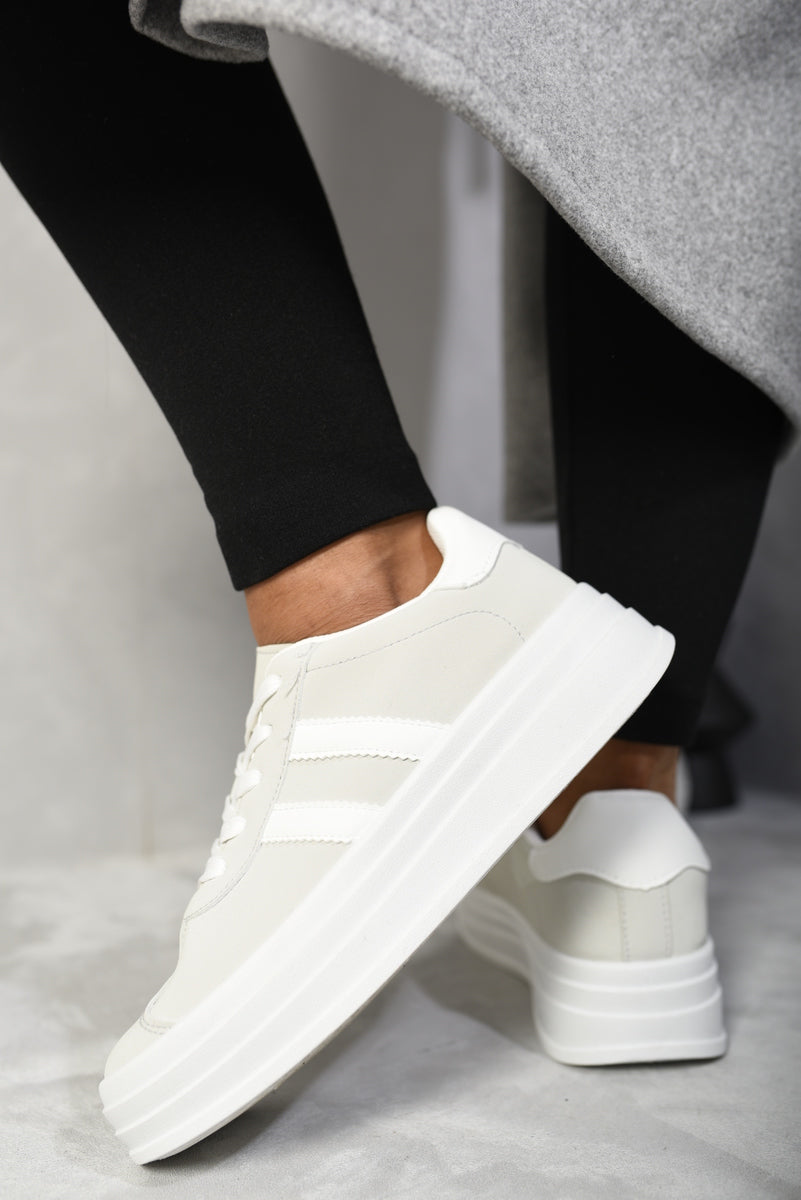 Lace Up Platform Trainers