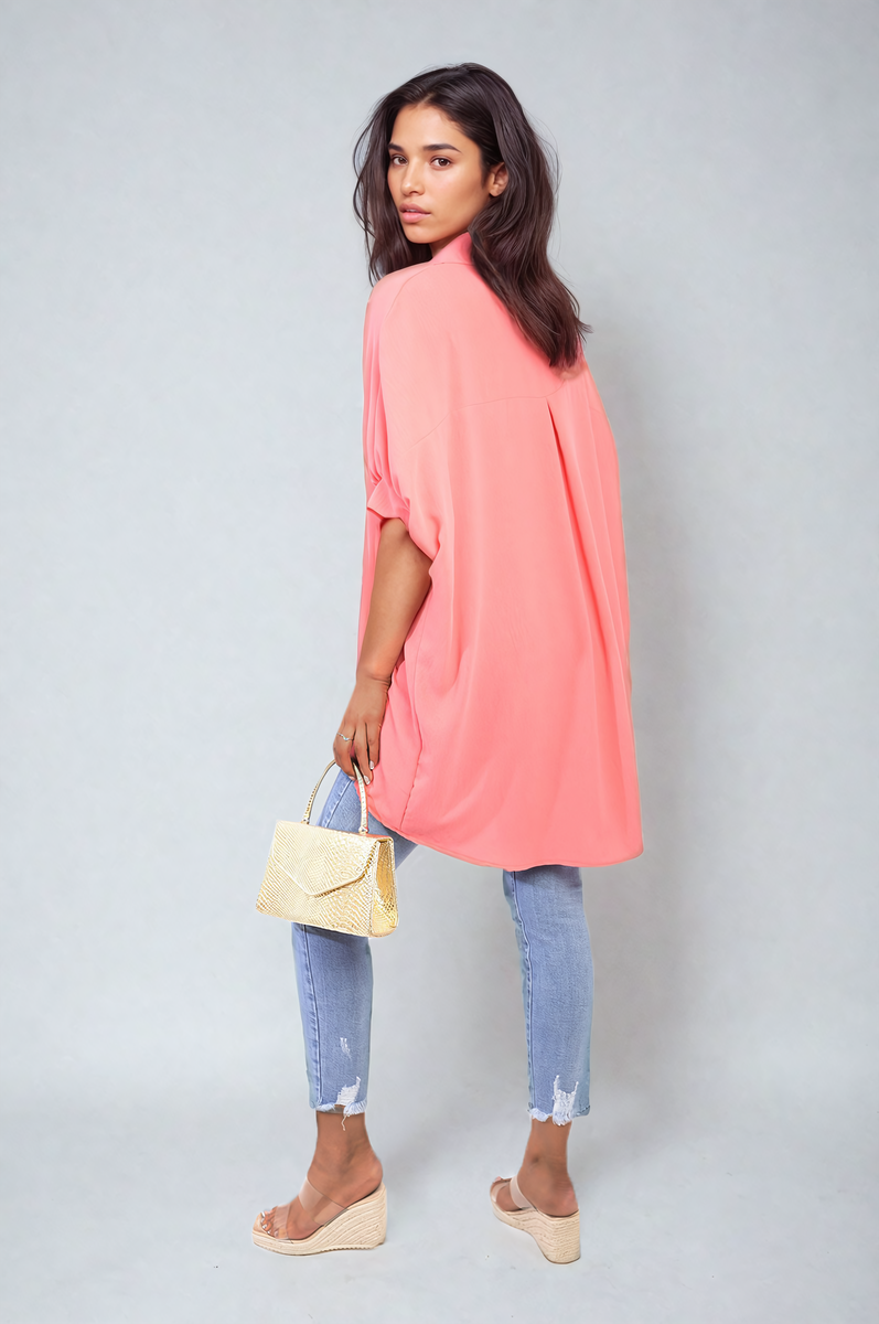 Balloon Sleeve Oversized Top-8