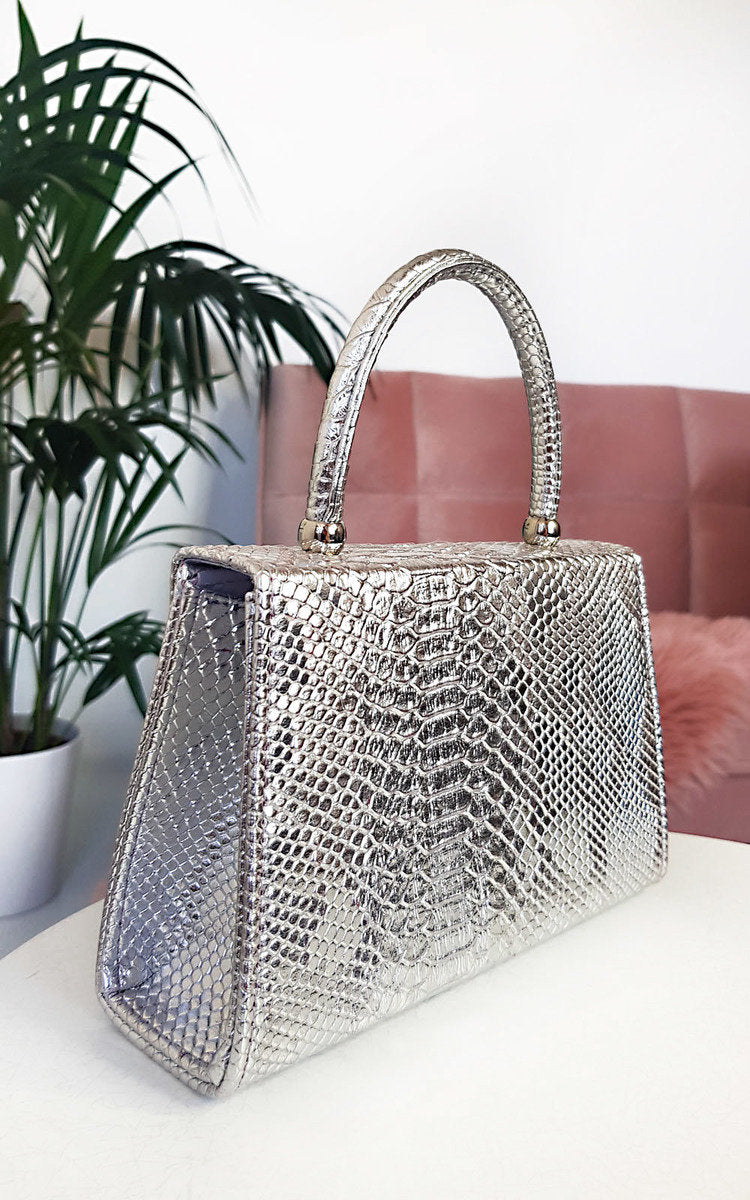 Croc Print Handbag-2