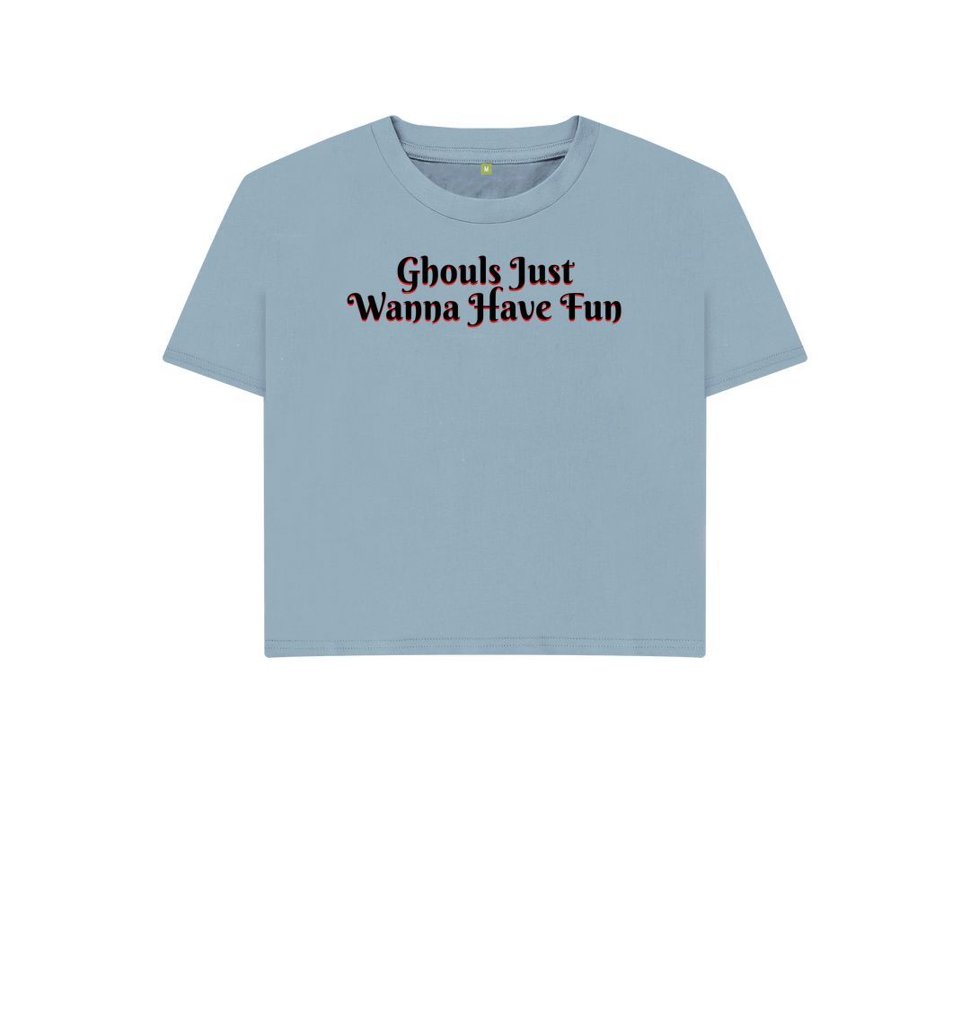 Stone Blue Women's Ghouls Just Print  Top T-Shirts