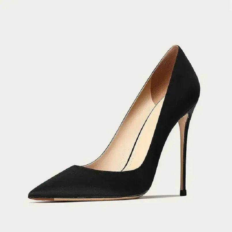 Suede Chic Stiletto Pumps-9