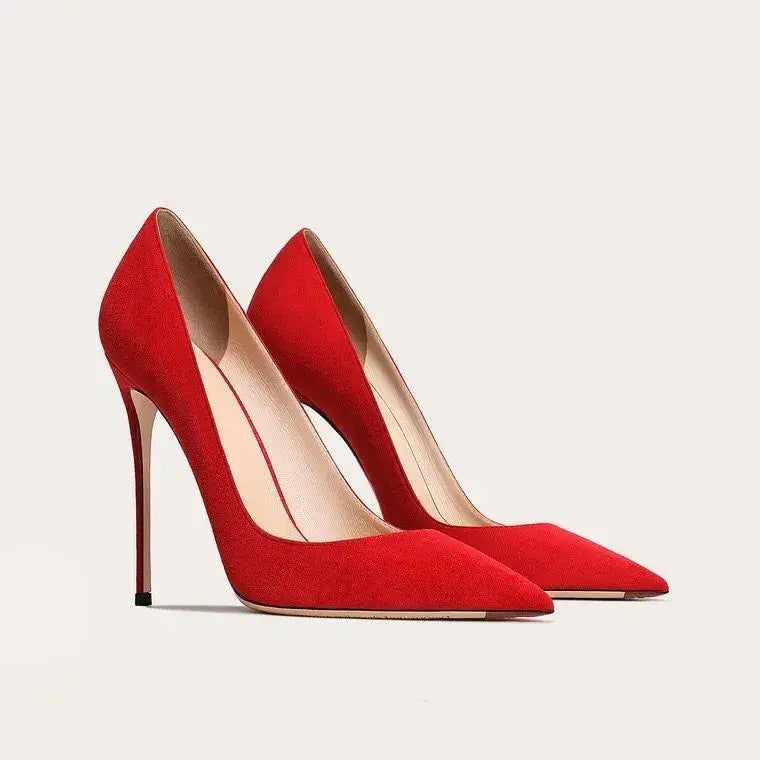 Suede Chic Stiletto Pumps-13