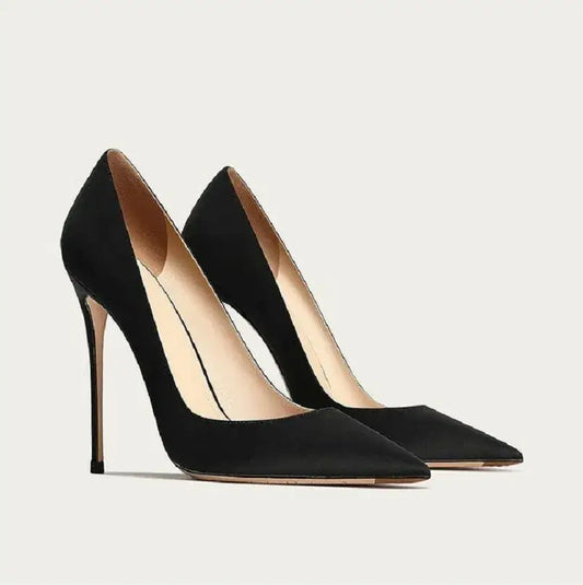 Suede Chic Stiletto Pumps-0