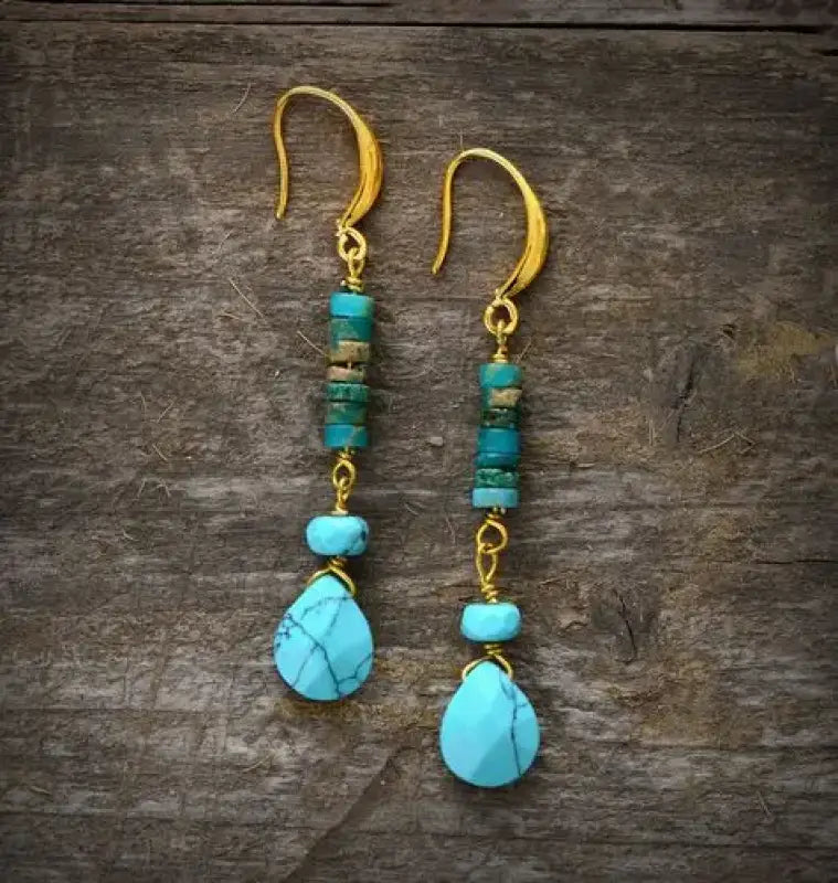 Turquoise Jasper Earrings-4