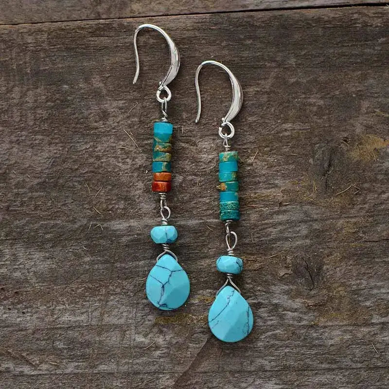 Turquoise Jasper Earrings-2