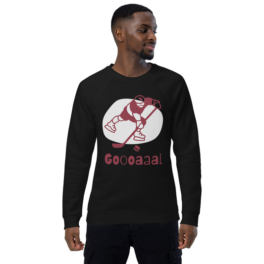 Unisex organic raglan sweatshirt