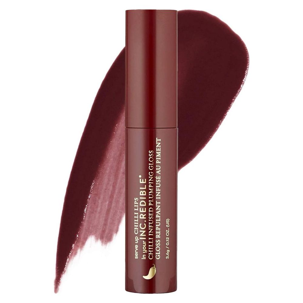 INC.redible Chilli Lips Plumping Gloss - Deep Berry Red Feeling Fire, 3.6g