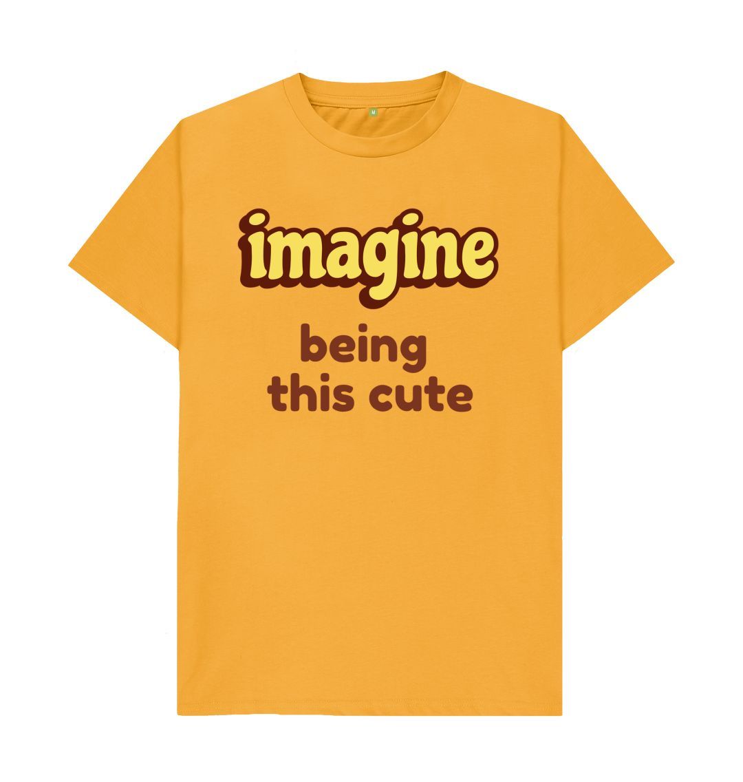 Mustard Men's Imagine Print T-Shirts