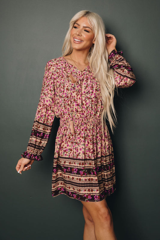 Jazlyn Boho Floral Dress-0