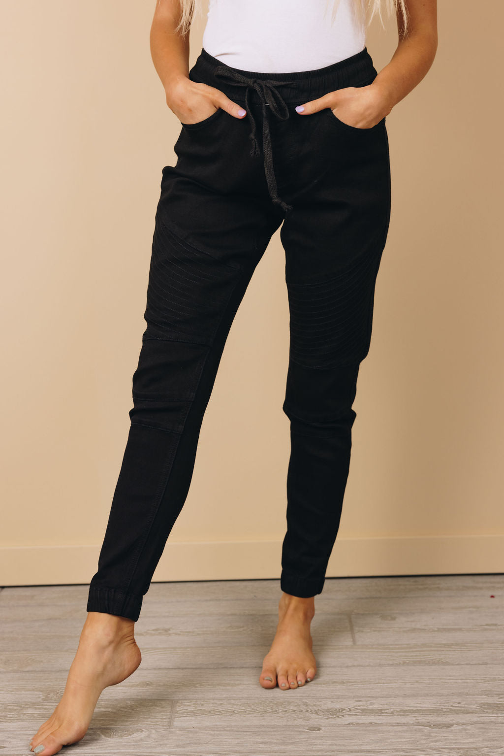 Serenity Elastic Drawstring Waist Pants-0