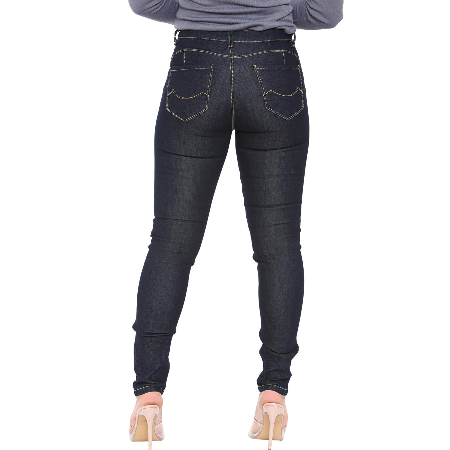 Enzo Womens Skinny Stretch Jeans Ladies New Denim Slim Fit Pants UK Size 8-22