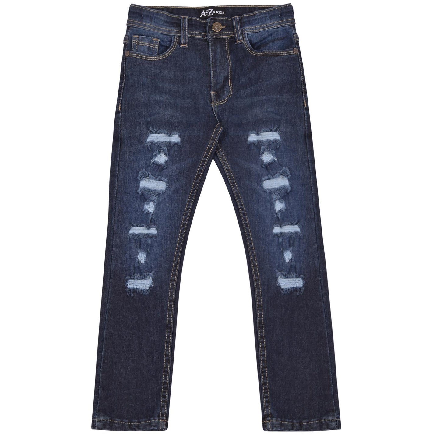 Kids Jeans Denim Ripped Comfort Stretch Trousers Pants Boys Age 3-13 Years