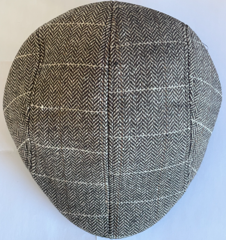 Mens Flat Cap Gatsby Tweed Baker Boy Hat Herringbone Newsboy Cap One Size