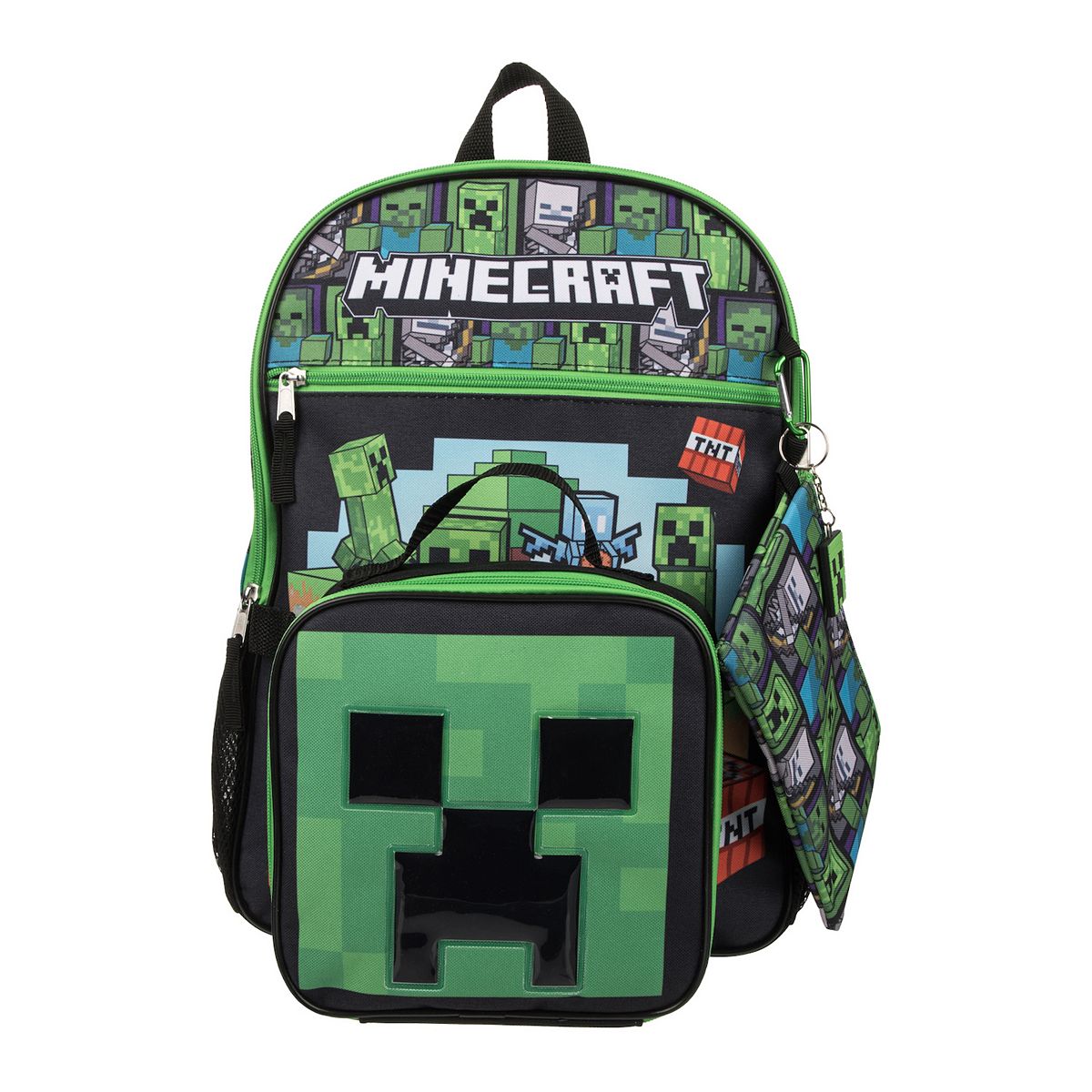 Kids Minecraft 5-Piece Backpack Set Set