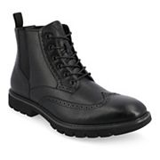 Vance Co. Bowman Tru Comfort Foam Men's Wingtip Ankle Boots