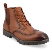 Vance Co. Bowman Tru Comfort Foam Men's Wingtip Ankle Boots