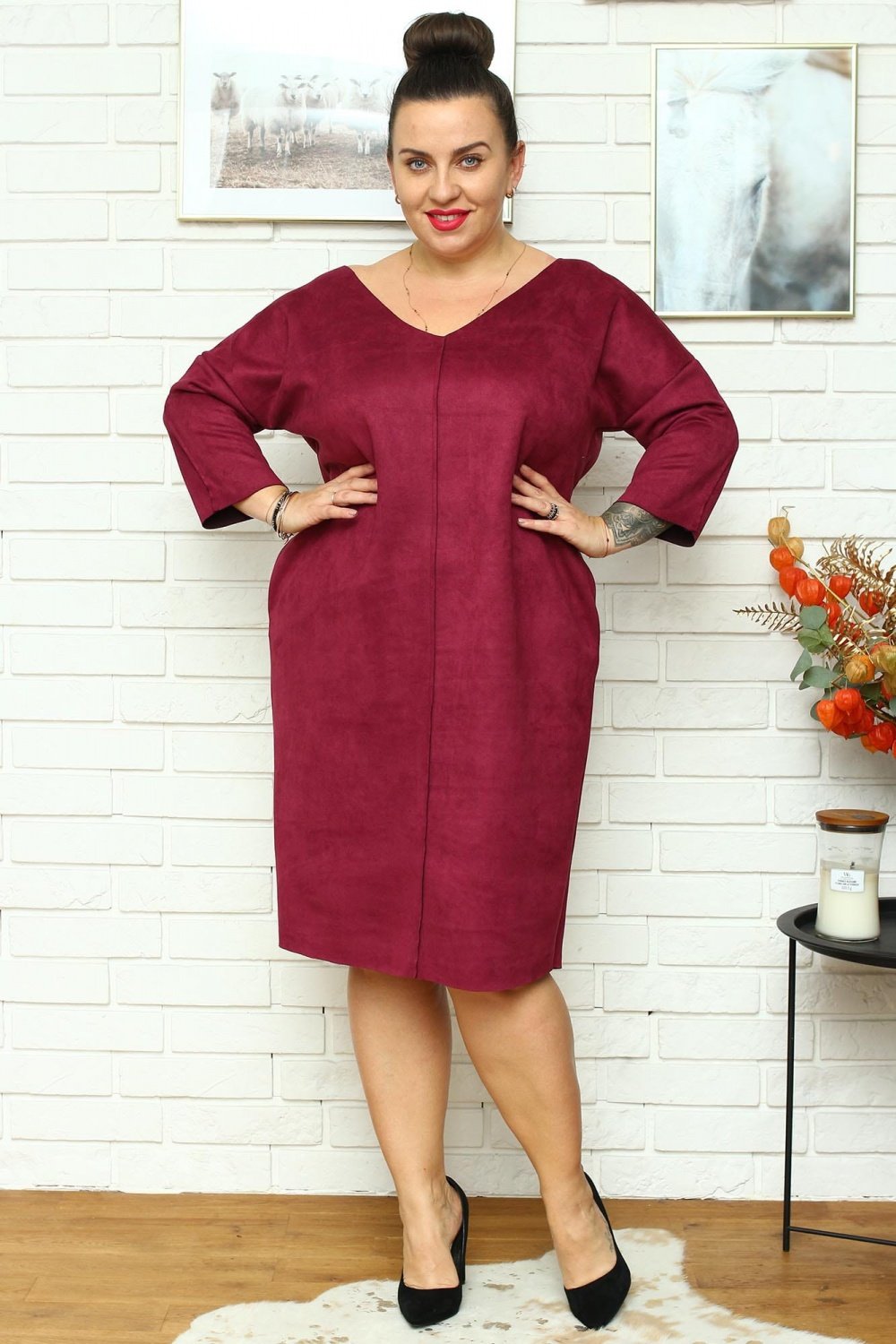 Plus size dress model 175219 Karko-2