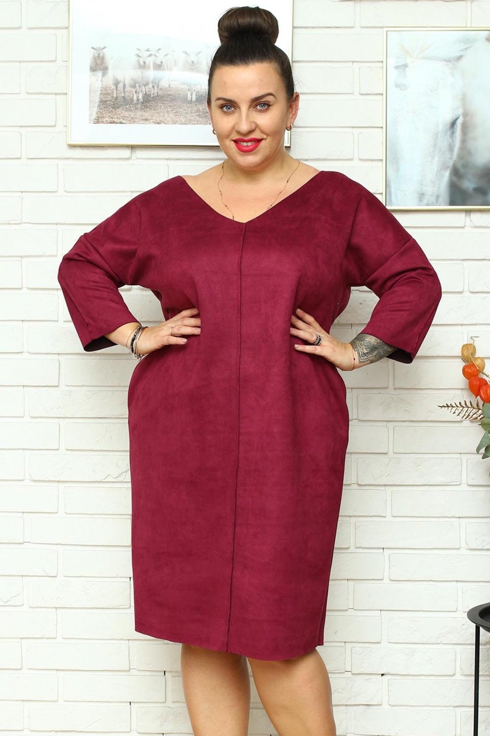 Plus size dress model 175219 Karko-3