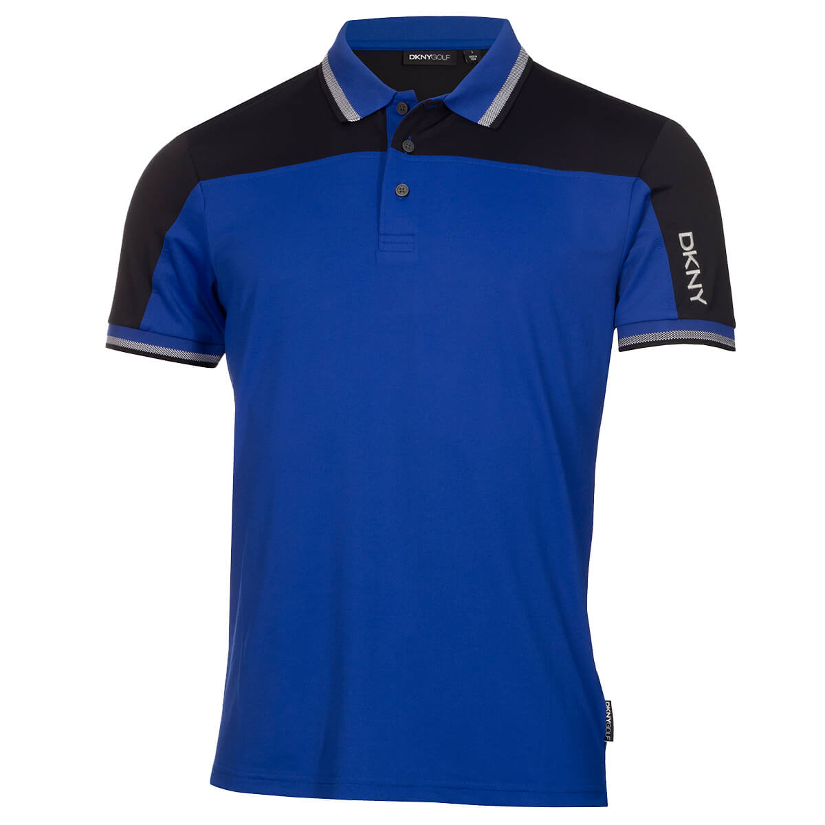 DKNY Mens Broadway Colour Block Lightweight Golf Polo Shirt 54% OFF RRP