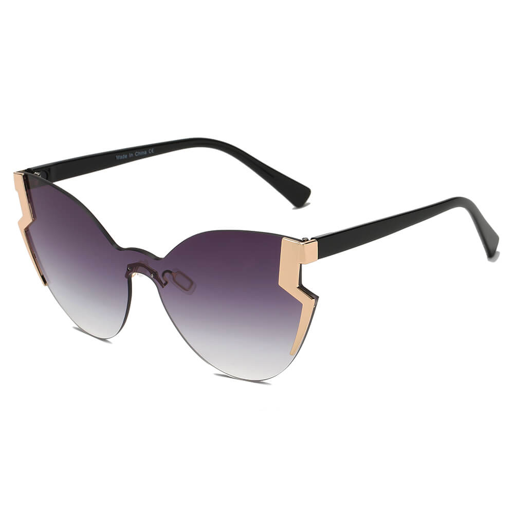 DECATUR | Women Fashion Oversize Cat Eye Sunglasses-0