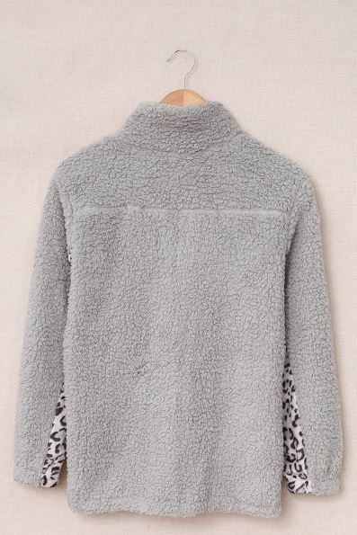 Lacole Leopard Sherpa Sweatshirt-14